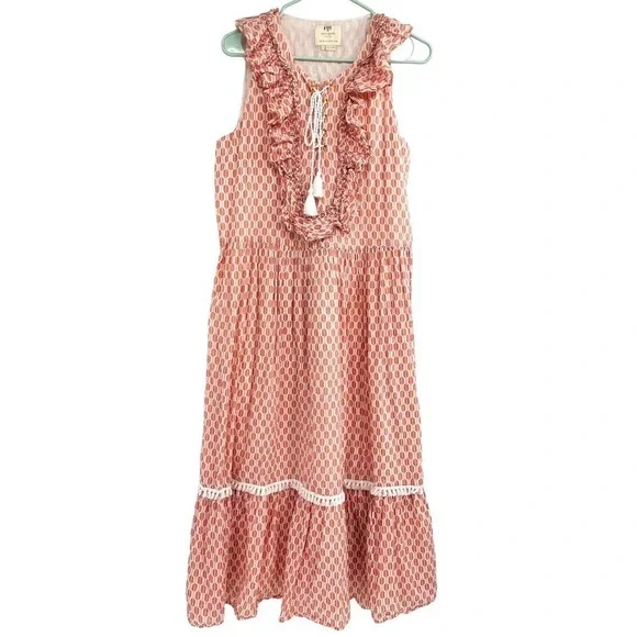 Kate Spade size Large Arrow Stripe Lace Front Sleeveless Dress - Picture 3 of 14